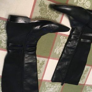 White House Black Market Black knee high boots size 8